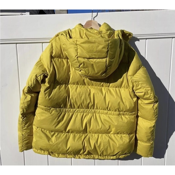 Lululemon Wunder Puff Down Coat Jacket Soleil Sz.10 - Picture 7 of 11